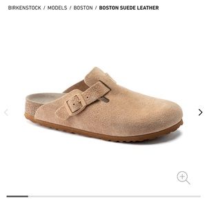 Birkenstock Boston clog, suede leather, clay color, US 4-4.5, EU 35, never worn!